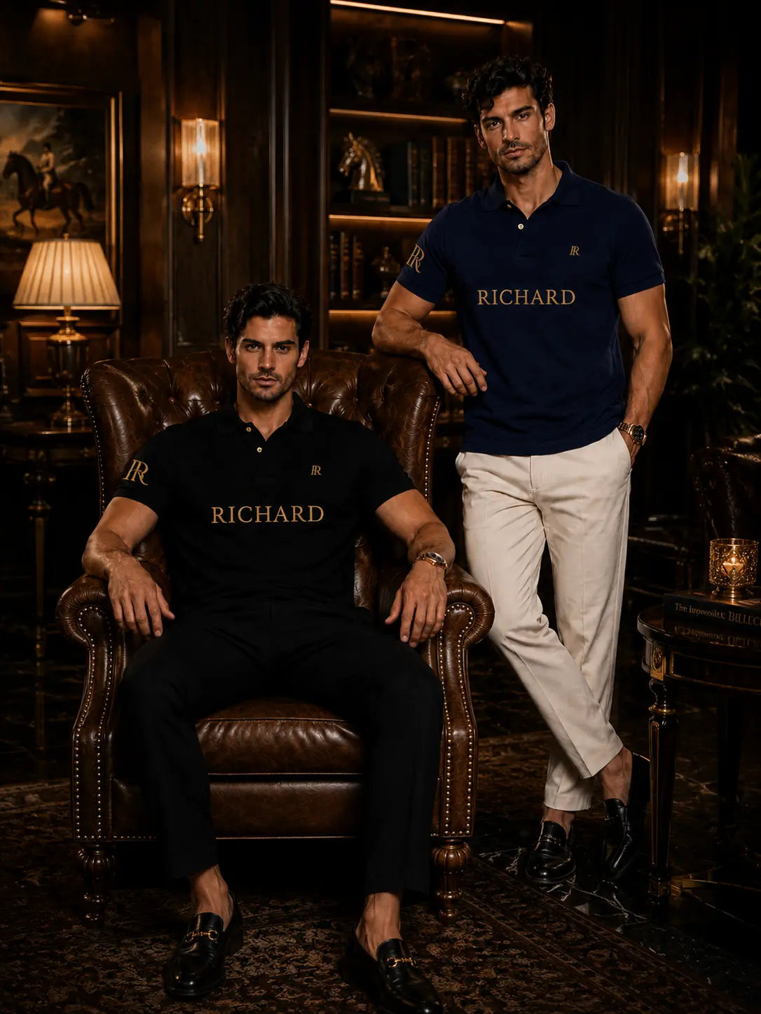Luxury men's polo shirts by Richard