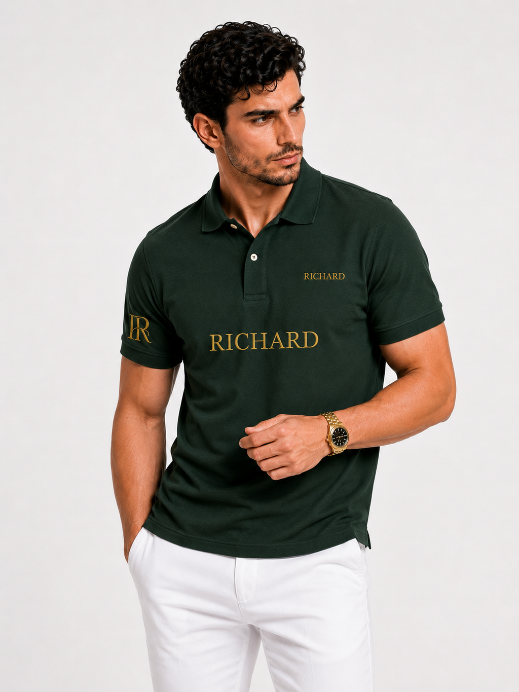 Richards Prestige Polo - Dark Green
