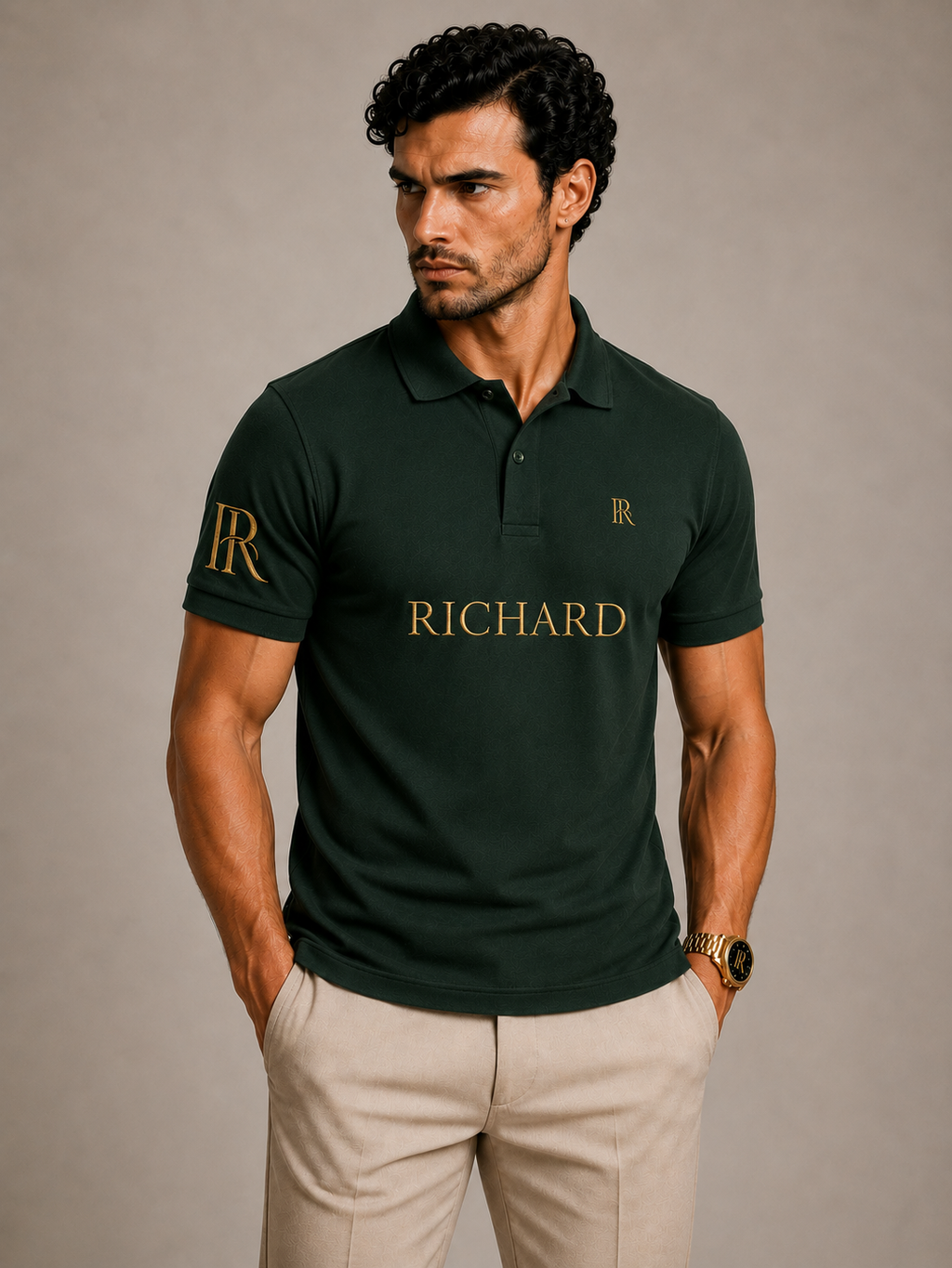 Richard's Signature Polo- Green