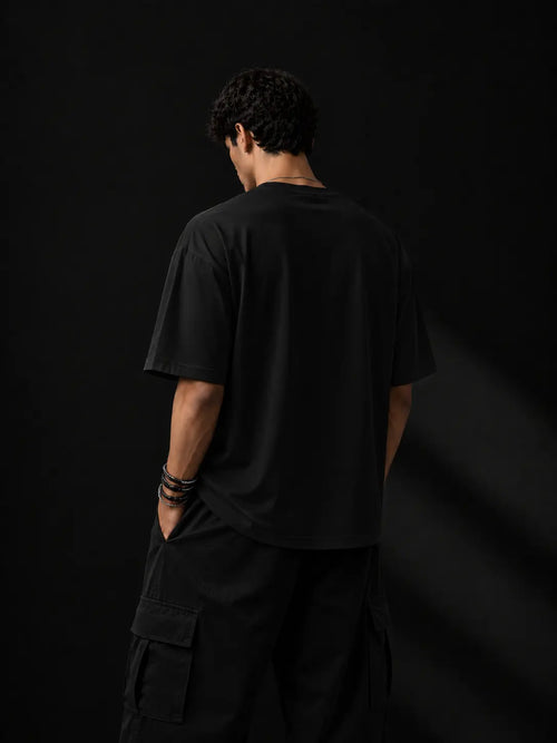 Black Drop Shoulder