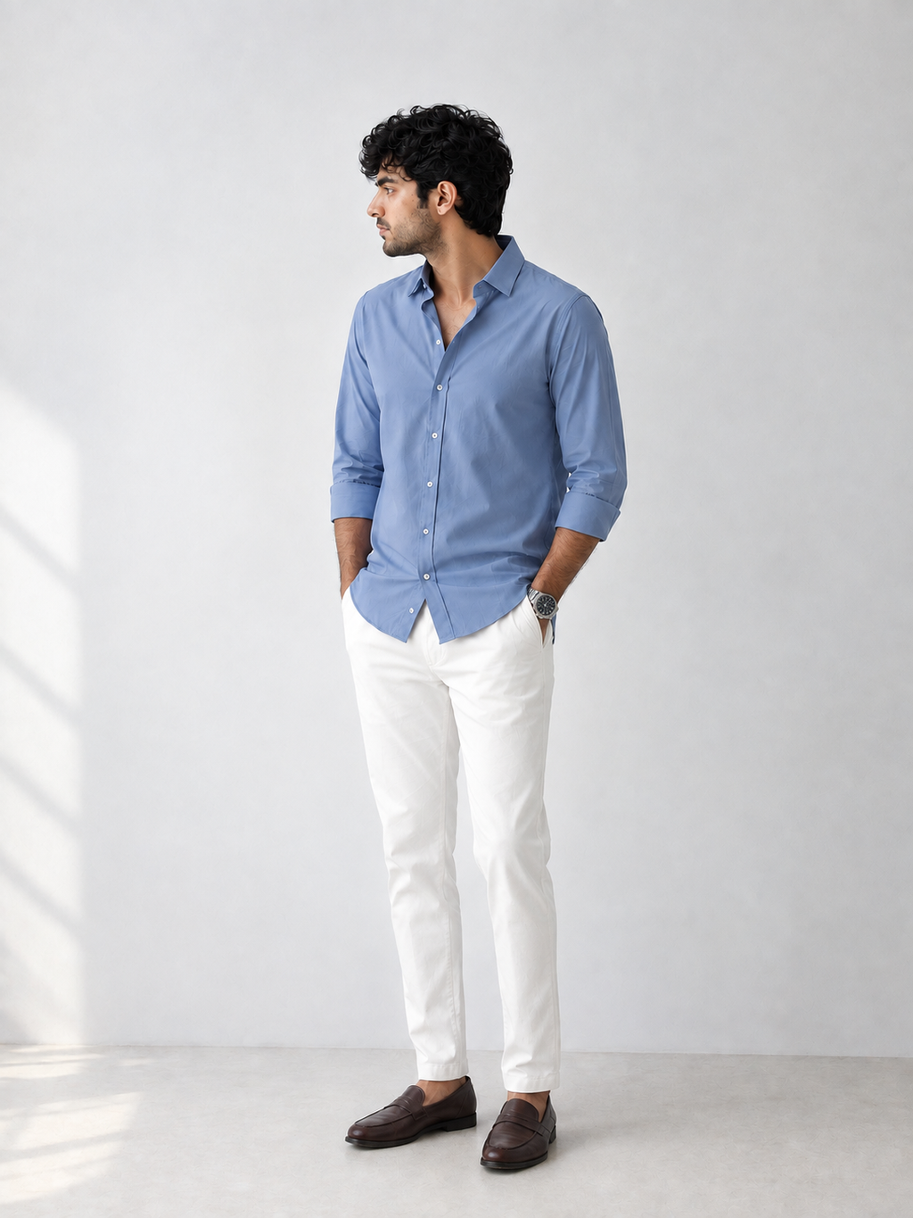 Richards' Casual Shirt - Sky Blue