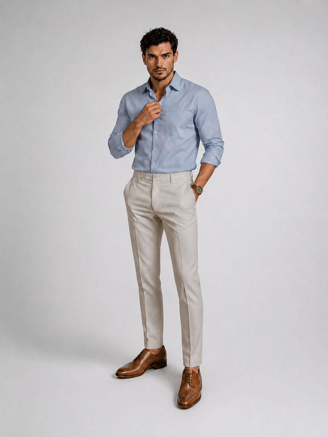 Richard Formal Shirt – Light Blue